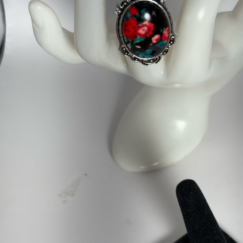 Floral Silver Ring
